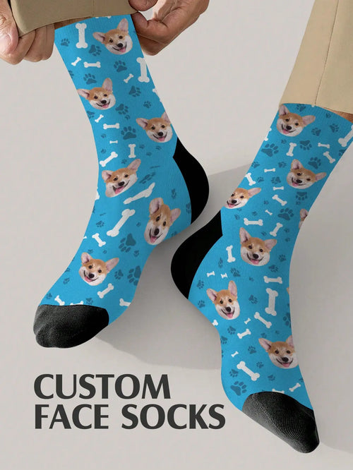 Custom Face Socks Custom Photo Sock Custom Printed Socks Personalized Funny Face Socks Put Any Face On The Socks Anniversary