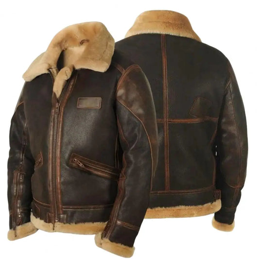 CHAQUETA DE CUERO HOMBRE – RESISTENTE AL FRÍO