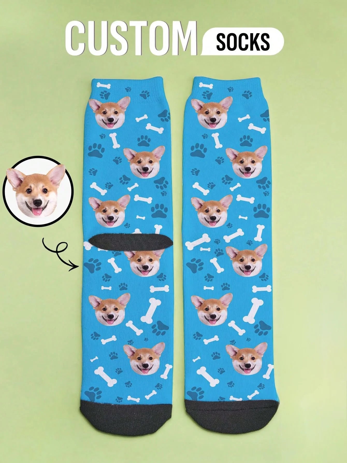 Custom Face Socks Custom Photo Sock Custom Printed Socks Personalized Funny Face Socks Put Any Face On The Socks Anniversary