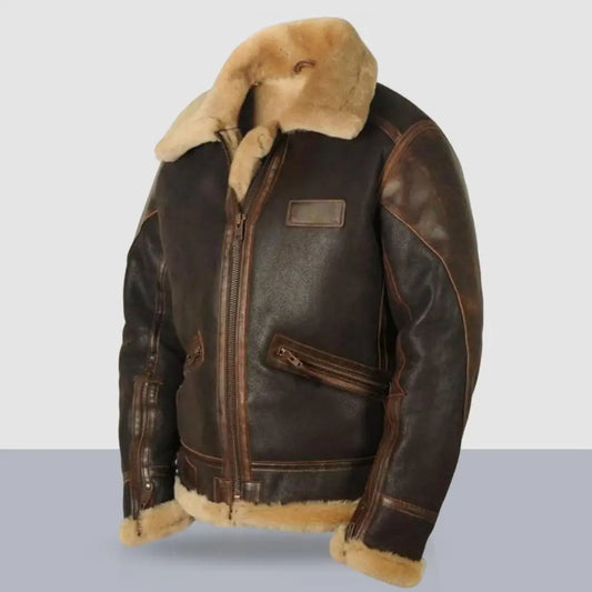 CHAQUETA DE CUERO HOMBRE – RESISTENTE AL FRÍO