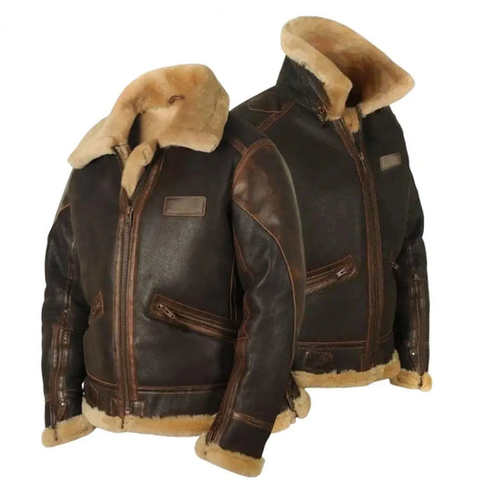 CHAQUETA DE CUERO HOMBRE – RESISTENTE AL FRÍO