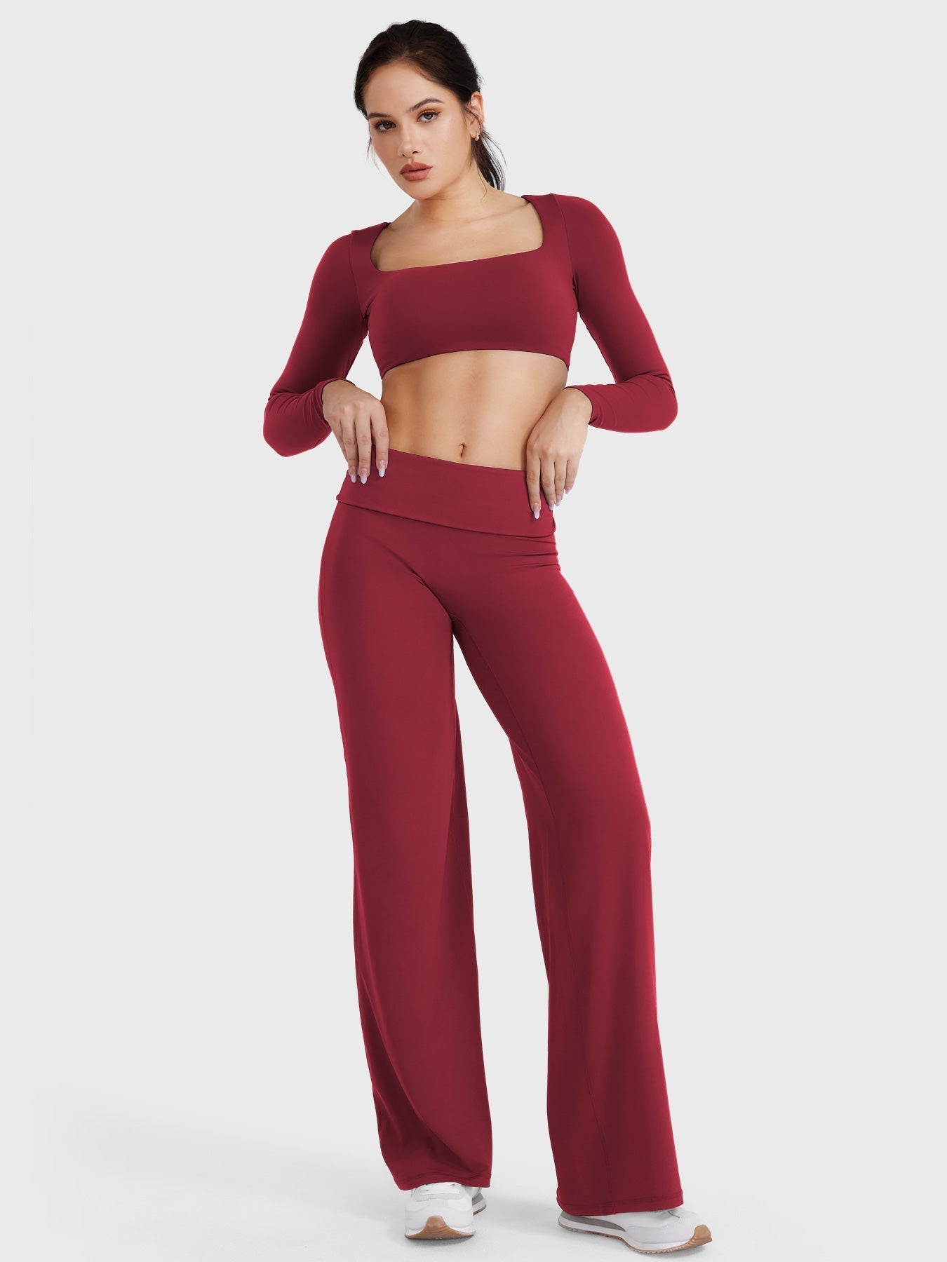 Leggings plegables de pierna recta