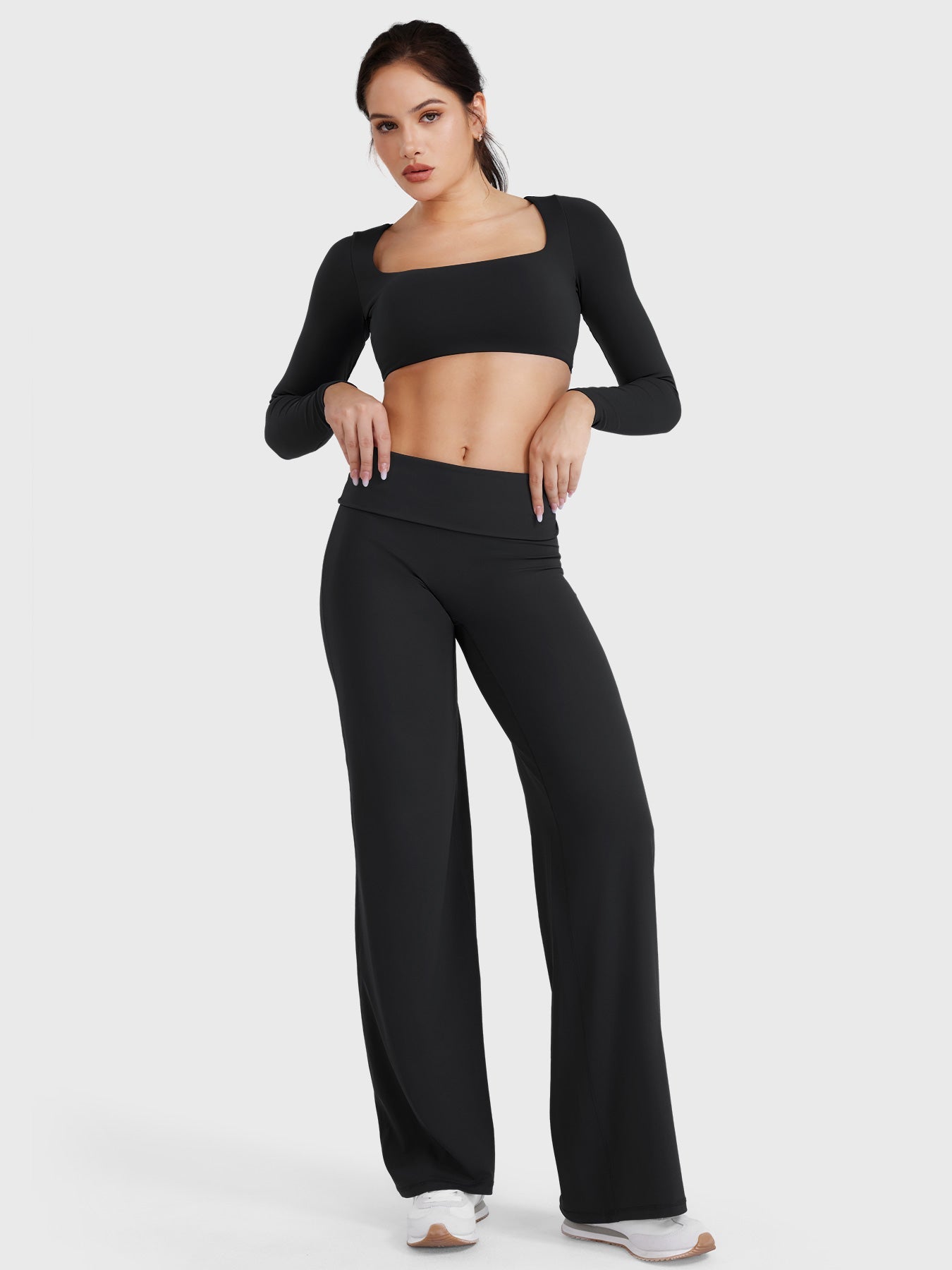 Leggings plegables de pierna recta