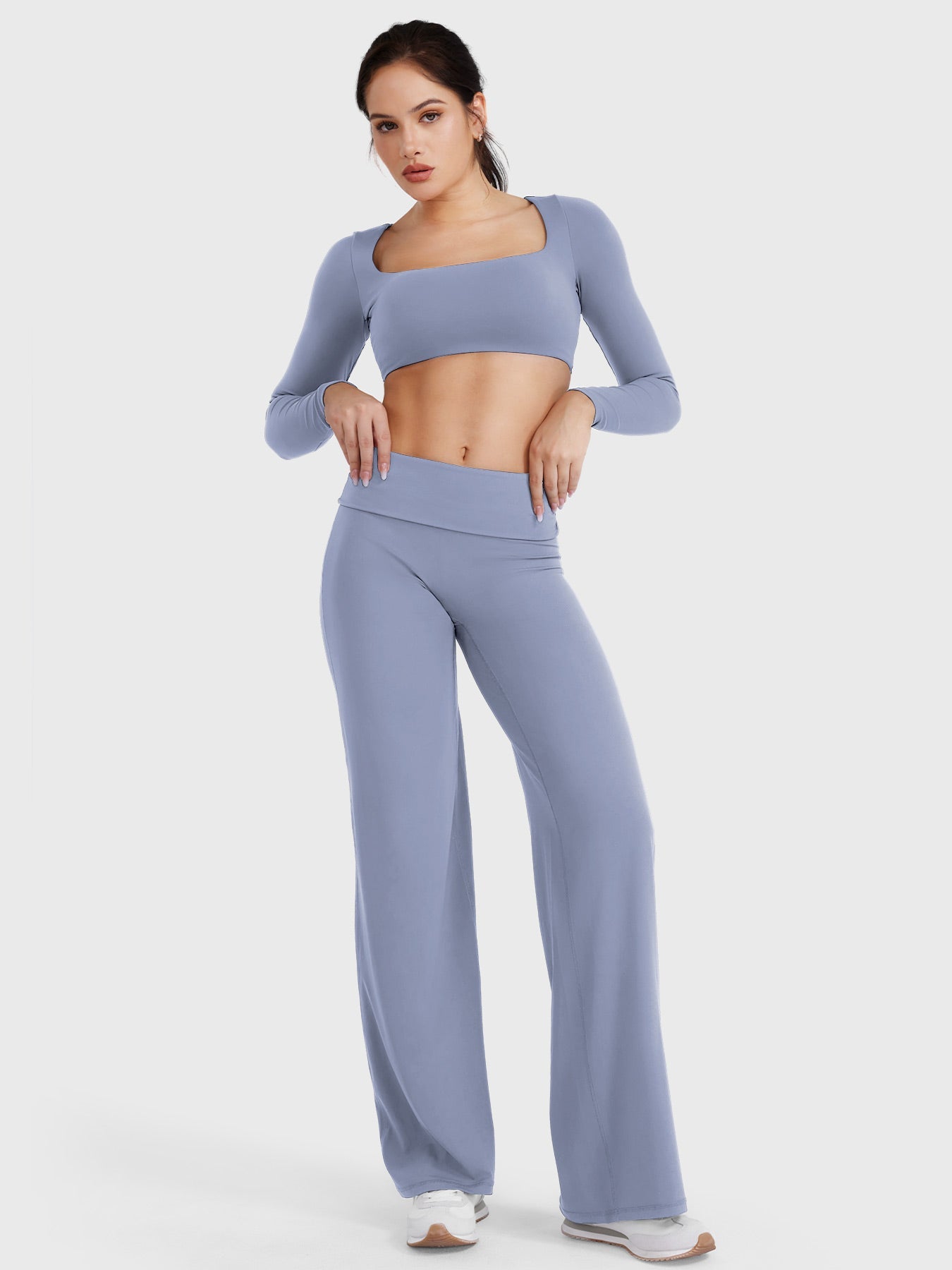 Leggings plegables de pierna recta