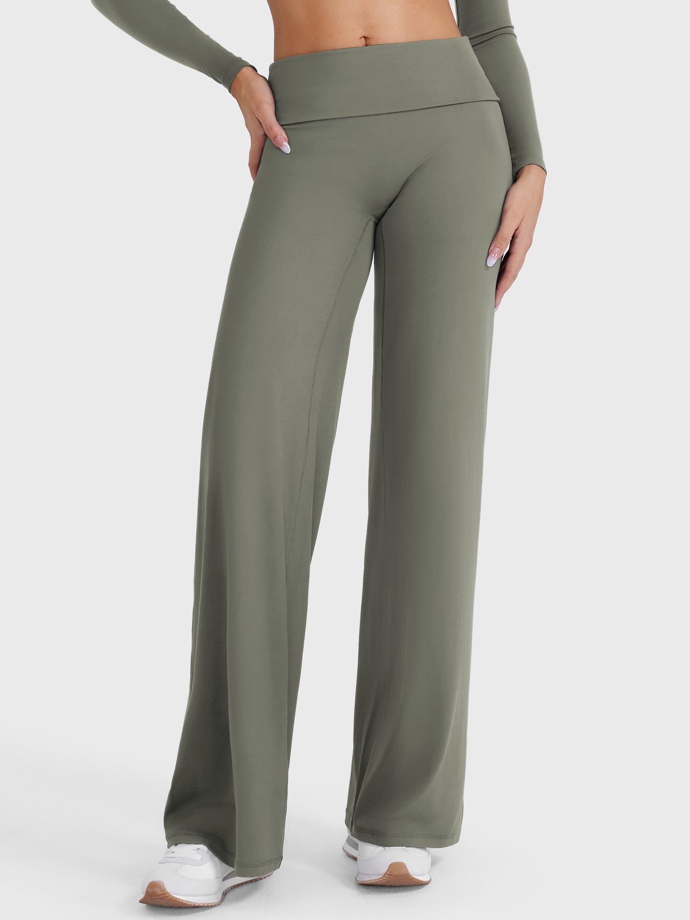 Leggings plegables de pierna recta