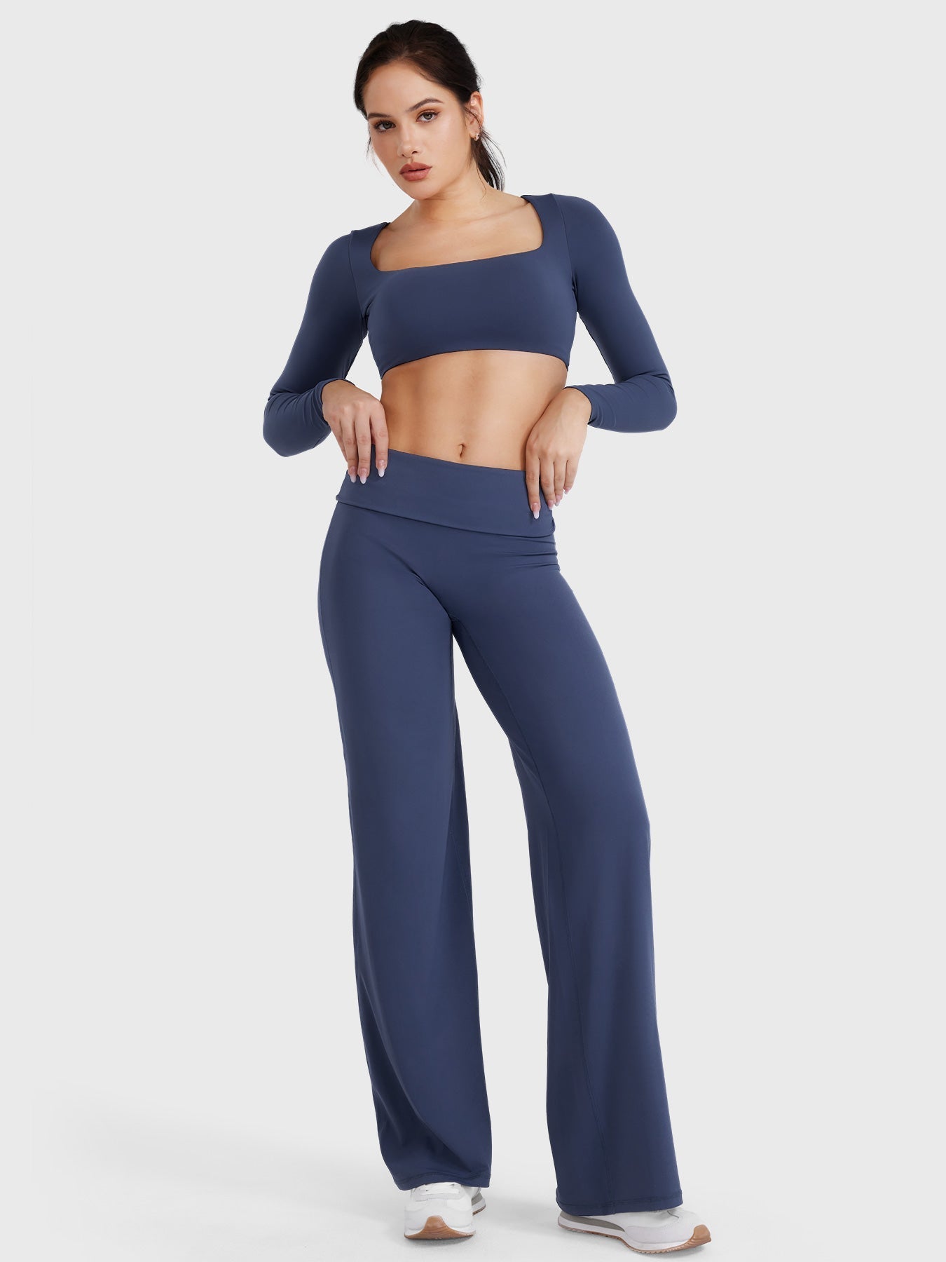 Leggings plegables de pierna recta